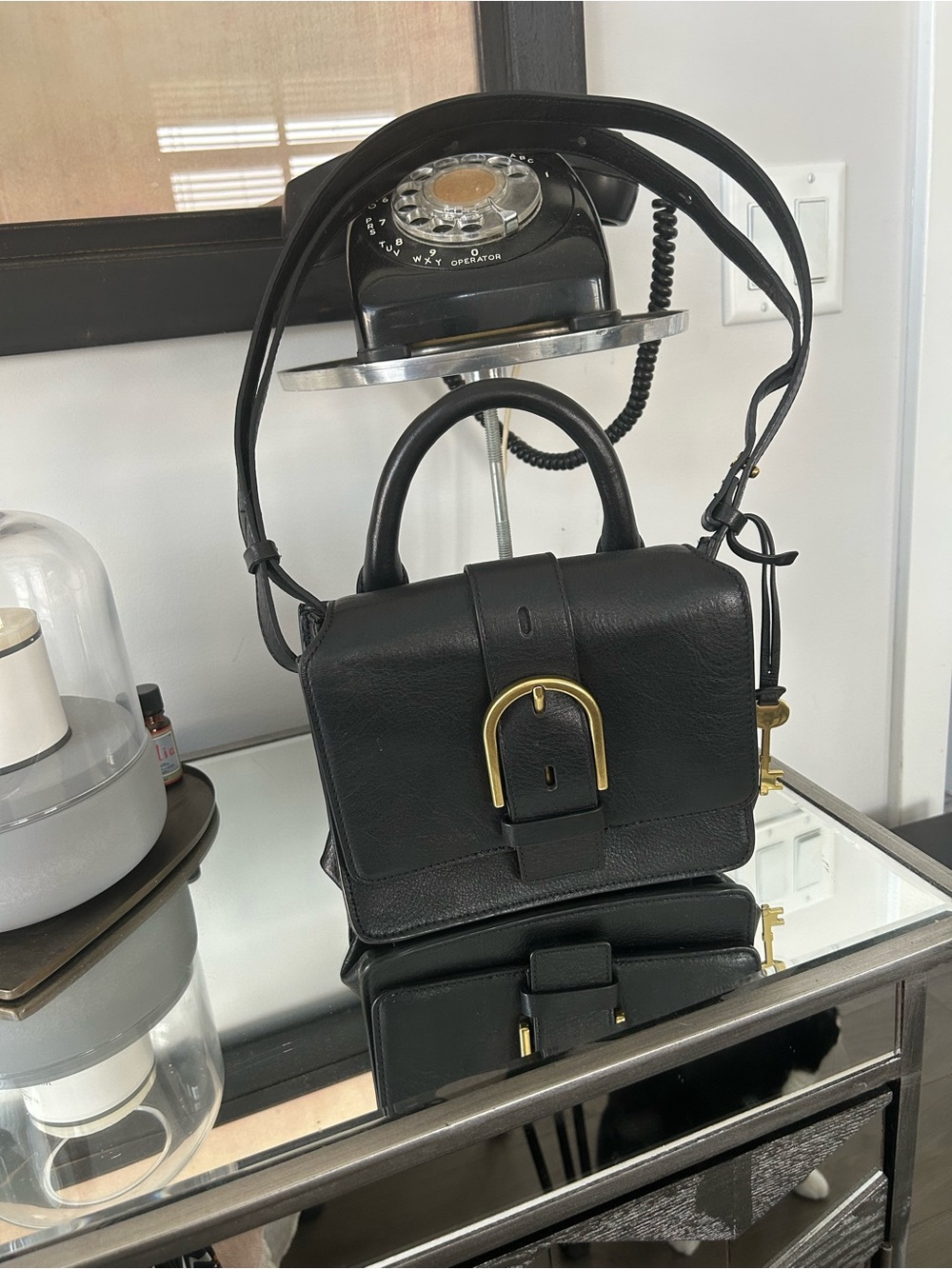 Fossil Wiley Leather Crossbody Bag